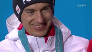 Kamil Stoch odebrał olimpijskie złoto z dużej skoczni (18.02.2018)
