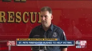 st. pete firefighters helps blast victims