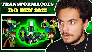 REAGINDO A TODAS as transformações do Ben 10