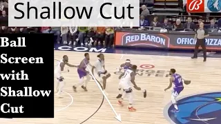 NBA Action - Ball Screen with Shallow Cut!!