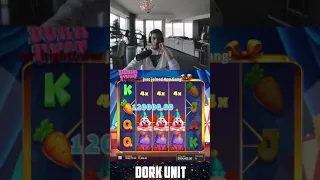 Trainwreckstv BIG WIN!  Amazing Bonus from 1000x on Dork Unit