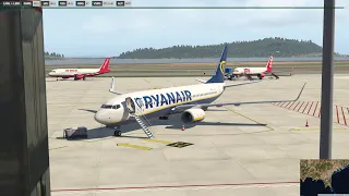 X-Plane 11 - Limoges (LFBL) to Ibiza (LEIB) - ZiboMod 737-800 (Ryanair)