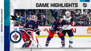 Sharks @ Jets 11/11/21 | NHL Highlights