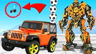 TRANSFORMERS RACE in GTA 5 !! A new series of cartoons for boys #Cars Cartoons 2019