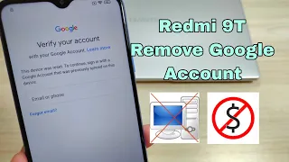 Without PC!!! Xiaomi Redmi 9T (M2010J19SG), Remove Google Account Bypass FRP. MIUI 12.5.3!!!