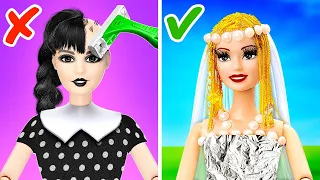 OMG 😱 Wednesday becomes a Bride?👰 *Romantic Doll Story By 123GO! TRENDS #shorts