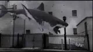 Sharknado (Акулий торнадо) - Сцена с акулой