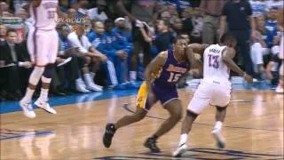 James Harden elbows Metta World Peace in the face