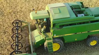 farming fingal John Deere 2056 combine harvester.