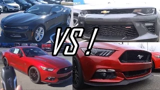 2016 Chevrolet Camaro SS vs 2016 Ford Mustang GT