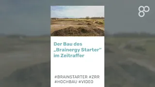 Der Bau des Starter-Gebäudes im Brainergy Park Jülich im Zeitraffer