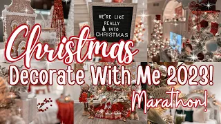 HUGE! Christmas Decorate With Me Marathon! Decorating My Entire Apartment For Christmas 2023!