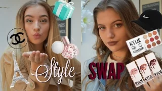 STYLE SWAP! Hair, Makeup & Outfit! EDGY VS GIRLY | Grace and Grace