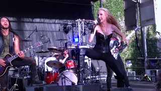 Huntress--Flesh, Eight of Swords 03Sep2017 @Rainbow Bar & Grill Backyard Bash, West Hollywood 90069