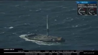 SpaceX CRS-8 First Stage Landing: I'm On A Boat (Full-Length)