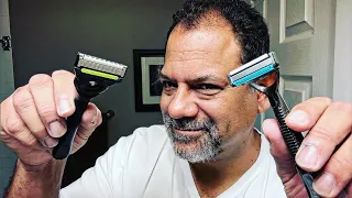 GilletteLabs Exfoliating Bar Razor vs. Shavelogic SL5 Razor | Shave Wars  average guy tested