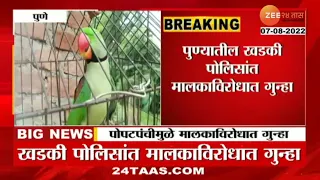 Pune Parrot Issue | पोपटामुळे मालक अडचणीत, शेजाऱ्यांची मालकाविरोधात गुन्हा | zee24taas