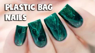 PLASTIC BAG NAIL ART - Easy Stone Nails