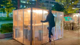 YATAI | Can anyone build a store on the road in 2 hours? 2時間で家は造れる。