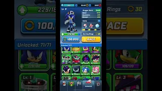 Upgrading slugger sonic to lvl 7 (sonic forces speed battle)