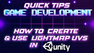 Game Dev Quick tips - lightmap uvs in unity - [Unity Tutorial]