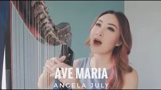 ANGELA JULY | Ave Maria - Bach/Gounod (Vocal and Harp Cover)