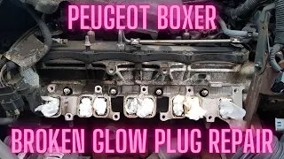 Peugeot, Citroen, Ford Broken Glow Plug Removal