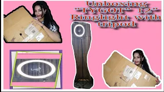 Unboxing"TYGOT"12"ringlight with tripod🤩❤️*Honestreviews* #unboxing#ringlight#amazon#trending