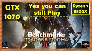 Dragons Dogma 2 GTX 1070 - 1080p | Playable | Performance Benchmarks