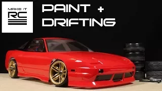 Budget RC Drift Build: Part 3 Painting + Mounting Body and Drifting