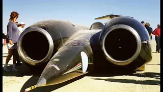 🇬🇧 THRUST SSC Supersonic Car, Fastest Land Vehicle 1,228 km/h, Sonic Boom, Breaking Sound Barrier