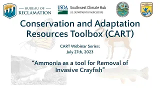 Ammonia as a tool for removal of invasive crayfish