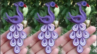Quilling Peacock Tutorial | DIY Paper Peacock Handmade Decoration