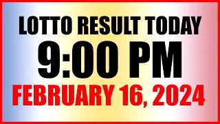 Lotto Result Today 9pm Draw February 16, 2024 Swertres Ez2 Pcso