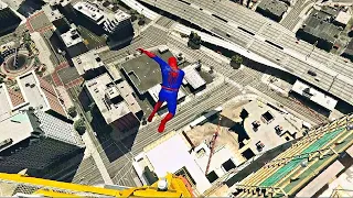 GTA 5 Spiderman Epic Jumps - Spider-Man Stunts & Fails, Gameplay