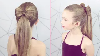 How To Do a Bow With Hair (the easy way)🎀