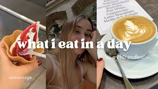 FULL DAY OF EATING as a PhD Student | intuitive eating! #healthy #foodlover  🤤☕️