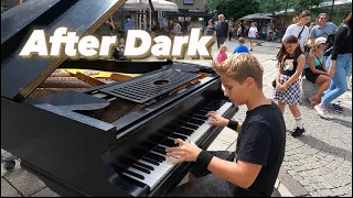 After Dark by Mr. Kitty Piano in Public - Piano Cover - Street Piano Performance by David Leon