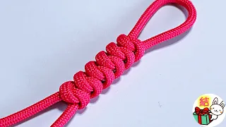 つゆ結び（スネークノット）の編み方　基本的で簡単な飾り結び　パラコード  ／ 結び方ナビ 〜 How to tie 〜