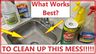 Clean up a stainless steel Sink!  What works the best?