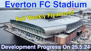 NEW Everton FC Stadium at Bramley Moore Dock. A Full FlyAround!