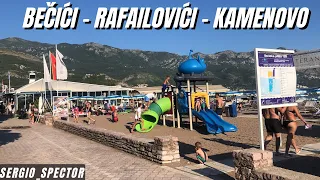 Bečići - ponuda i cene, setnja do Rafailovića i plaže Kamenovo 🌊🏖️☀️#montenegro #sea #walkthrough