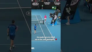 When Rafael Nadal apologized to this ball girl and made sure she was okay ♥️