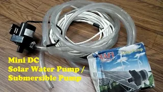 Mini 12v DC Solar Water Pump / Submersible Pump.