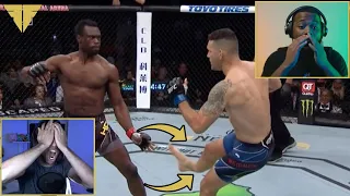 Chris Weidman Leg Break LIVE REACTION | UFC 261 vs Uriah Hall