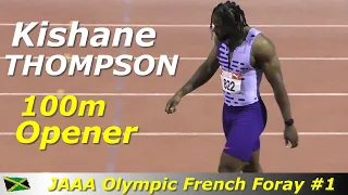 Kishane Thompson 100m Season Opener | Michael Campbell Wins | JAAA Olympic French Foray #1 | 2024