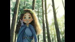 Speed Paint in Photoshop, Forest illustration, how to illustrate in Photoshop, A girl in a forest.