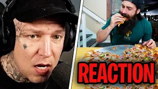 Reaktion auf 'THE ULTIMEAT PIZZA CHALLENGE'🍕BeardMeatsFood | MontanaBlack Reaktion