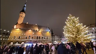 Рождество в Таллинне,Эстония🌲Рождественская ярмарка🌲Best Christmas Market Tallinn, Estonia.Jõuluturg