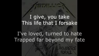 Metallica - Harvester Of Sorrow Lyrics (HD)